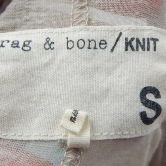 Rag & Bone Sheer Beige Pocket Tee - Picture 2 of 3